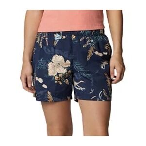 Columbia Sandy River Printed Shorts Womens XXL Navy Blue Floral Outdoors NEW